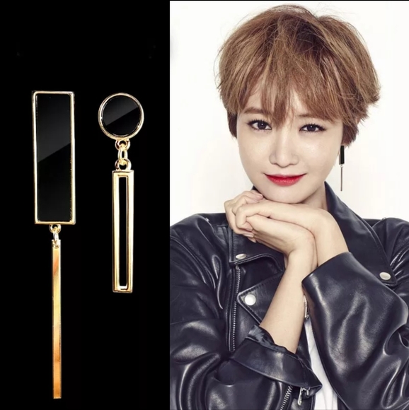 Long Asymmetrical Earrings